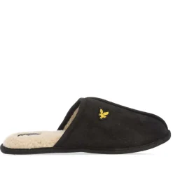 Slippers*Lyle And Scott Mens Tarquinn Slippers in Black