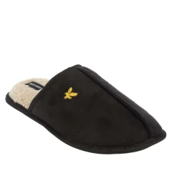 Slippers*Lyle And Scott Mens Tarquinn Slippers in Black
