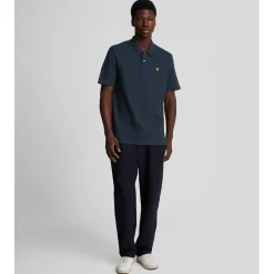 Polo Shirts*Lyle And Scott Micro Argyle Polo Shirt in Blue