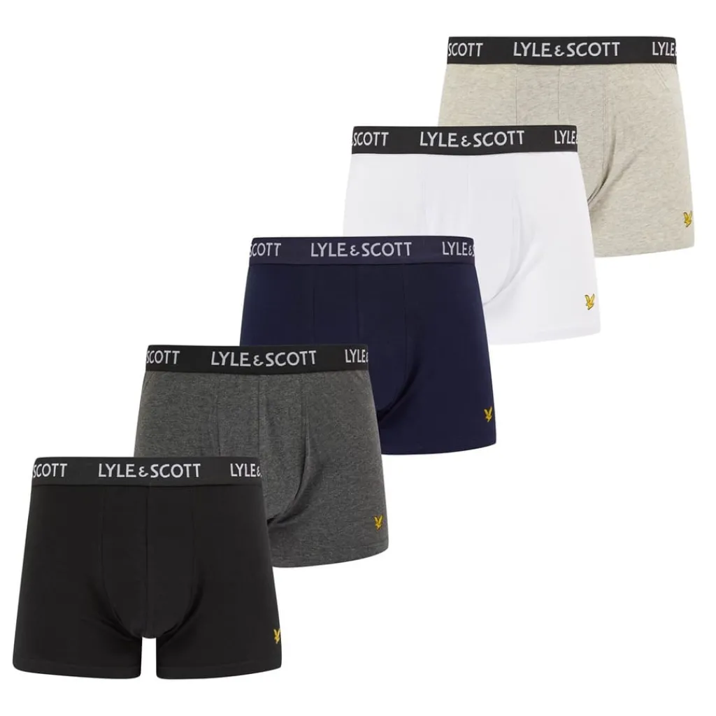 Underwear And Socks*Lyle And Scott Pack Miller Trunks in Black