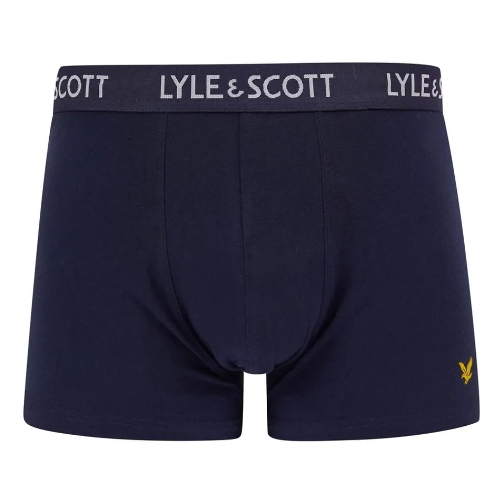 Underwear And Socks*Lyle And Scott Pack Miller Trunks in Black