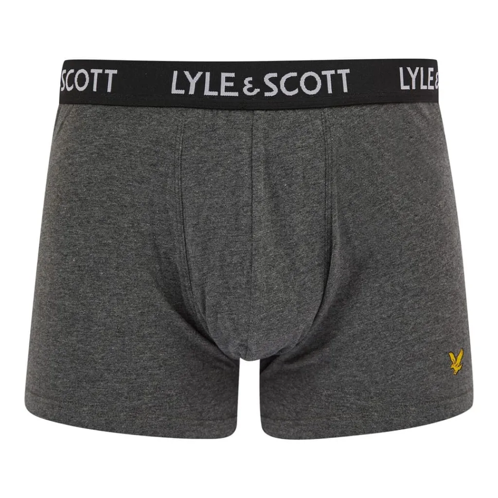 Underwear And Socks*Lyle And Scott Pack Miller Trunks in Black