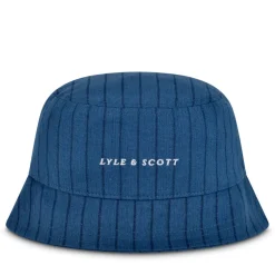 Caps-Hats*Lyle And Scott Pinstripe Bucket Hat in Navy
