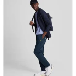 Trousers*Lyle And Scott Pintuck Interlock Sweatpants in Navy