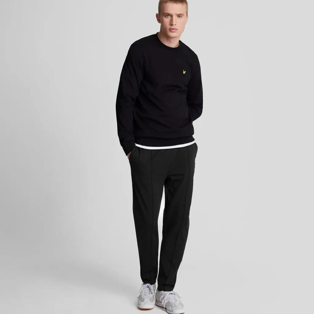 Trousers*Lyle And Scott Pintuck Interlock Sweatpants in Black