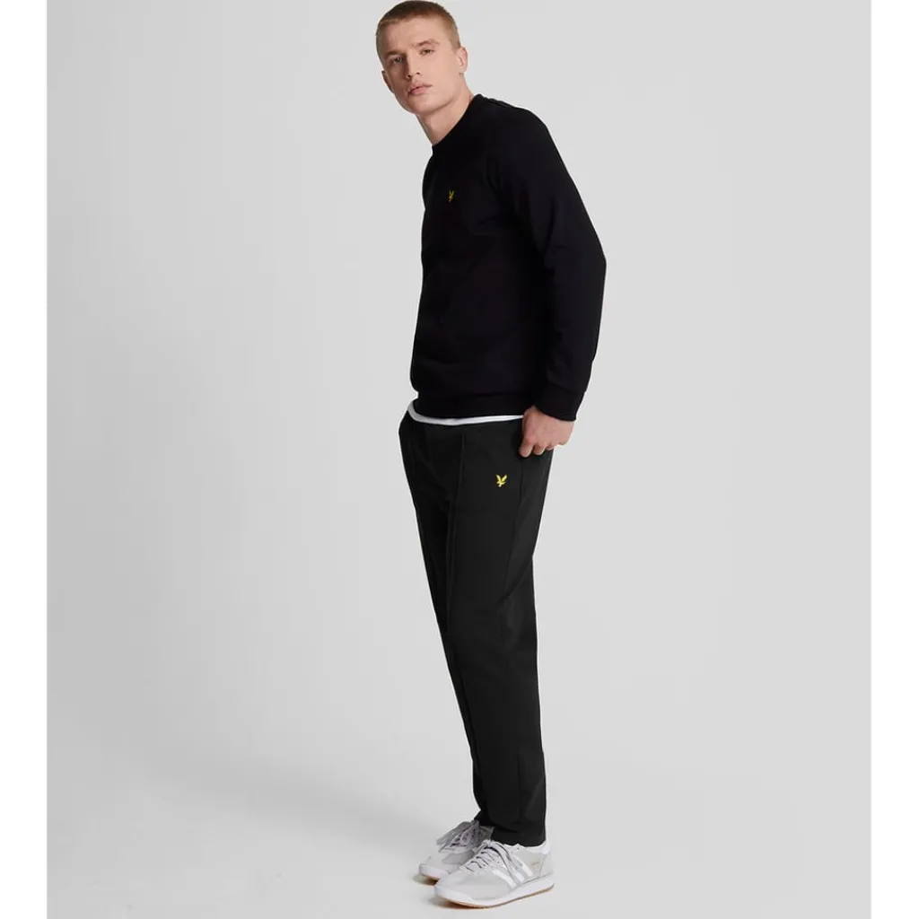 Trousers*Lyle And Scott Pintuck Interlock Sweatpants in Black