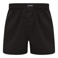 Underwear And Socks*Lyle And Scott 3pk Wvn Boxer in Black