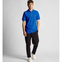 Polo Shirts*Lyle And Scott Plain Polo Shirt in Blue
