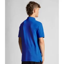 Polo Shirts*Lyle And Scott Plain Polo Shirt in Blue