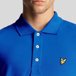 Polo Shirts*Lyle And Scott Plain Polo Shirt in Blue
