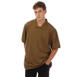 Polo Shirts*Lyle And Scott Plain Polo Shirt in Brown