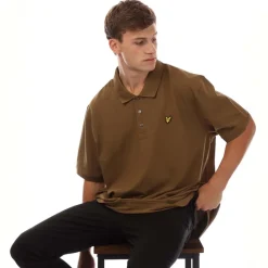 Polo Shirts*Lyle And Scott Plain Polo Shirt in Brown