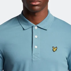 Polo Shirts*Lyle And Scott Plain Polo Shirt in Blue