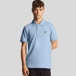 Polo Shirts*Lyle And Scott Plain Polo Shirt in Light Blue