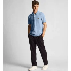 Polo Shirts*Lyle And Scott Plain Polo Shirt in Light Blue