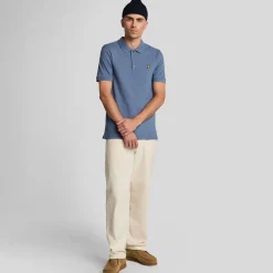 Polo Shirts*Lyle And Scott Plain Polo Shirt in Blue