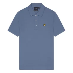 Polo Shirts*Lyle And Scott Plain Polo Shirt in Blue