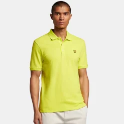 Polo Shirts*Lyle And Scott Plain Polo Shirt in Yellow