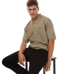 Polo Shirts*Lyle And Scott Plain Polo Shirt in Beige