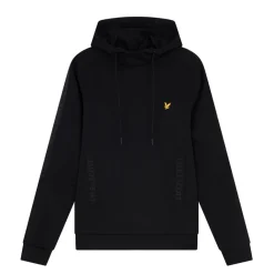Hoodies*Lyle And Scott Pocket Branded Sweat Hoodie in Black