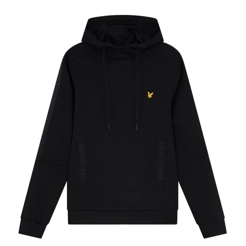 Hoodies*Lyle And Scott Pocket Branded Sweat Hoodie in Black