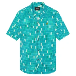 Shirts*Lyle And Scott Pool Print Shirt in Blue