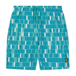 Shorts*Lyle And Scott Pool Print Swim Shorts in Blue