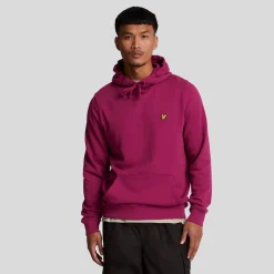 Sweatshirts|Hoodies*Lyle And Scott Pullover Hoodie in Burgundy
