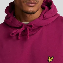 Sweatshirts|Hoodies*Lyle And Scott Pullover Hoodie in Burgundy