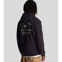 Hoodies*Lyle And Scott Racquet Club Graphic Hoodie in Navy