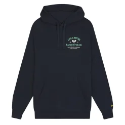 Hoodies*Lyle And Scott Racquet Club Graphic Hoodie in Navy