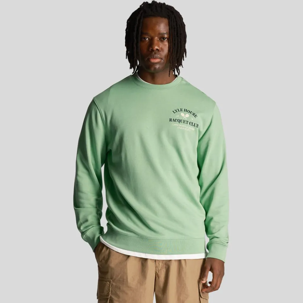 Sweatshirts*Lyle And Scott Racquet Club Graphic Sweatshirt in Green