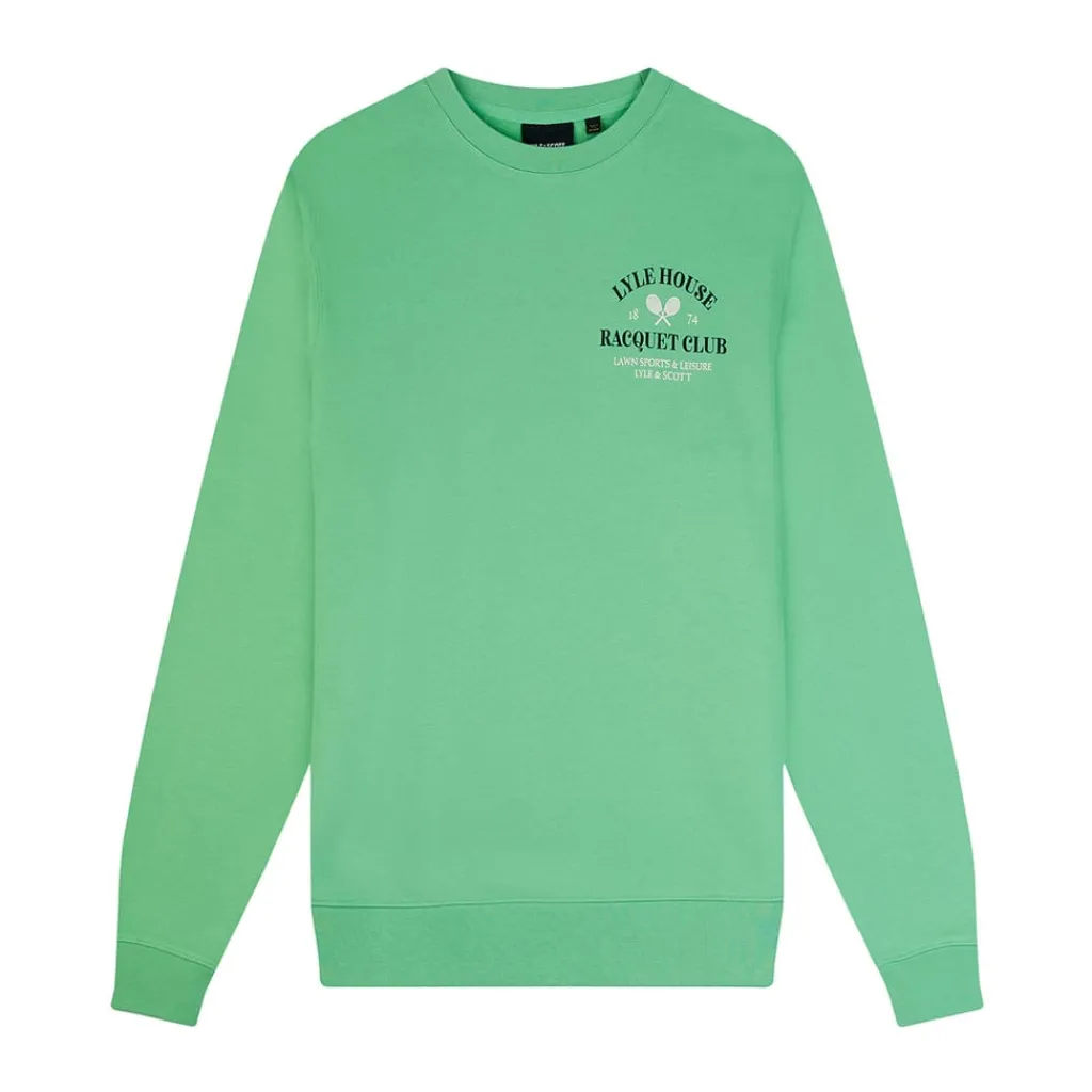 Sweatshirts*Lyle And Scott Racquet Club Graphic Sweatshirt in Green