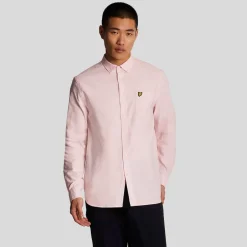 Shirts*Lyle And Scott Regular Fit Light Weight Oxford Shirt in Pink