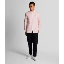 Shirts*Lyle And Scott Regular Fit Light Weight Oxford Shirt in Pink