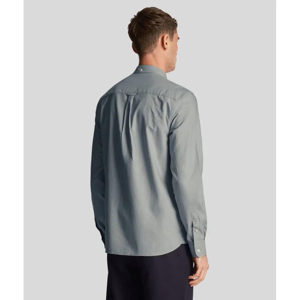 Shirts*Lyle And Scott Regular Fit Light Weight Oxford Shirt in Blue