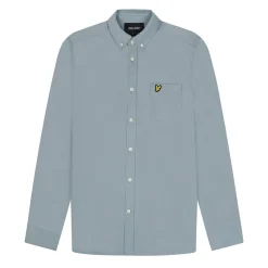 Shirts*Lyle And Scott Regular Fit Light Weight Oxford Shirt in Blue
