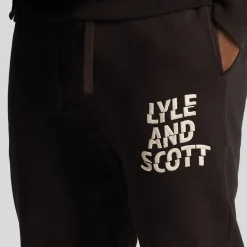 Trousers*Lyle And Scott Ripple Logo Joggers in Black