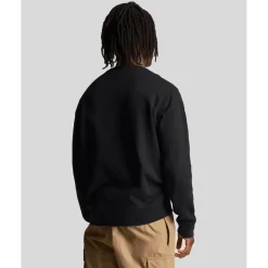 Sweatshirts*Lyle And Scott Ripple Logo Crewneck Sweatshirt in Black