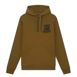 Sweatshirts|Hoodies*Lyle And Scott Ripple Logo Hoodie in olive