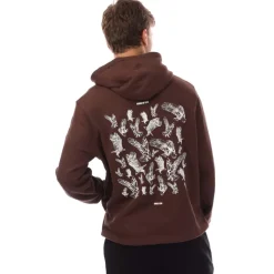 Sweatshirts|Hoodies*Lyle And Scott Scattered Eagles Graphic Hoodie in Red