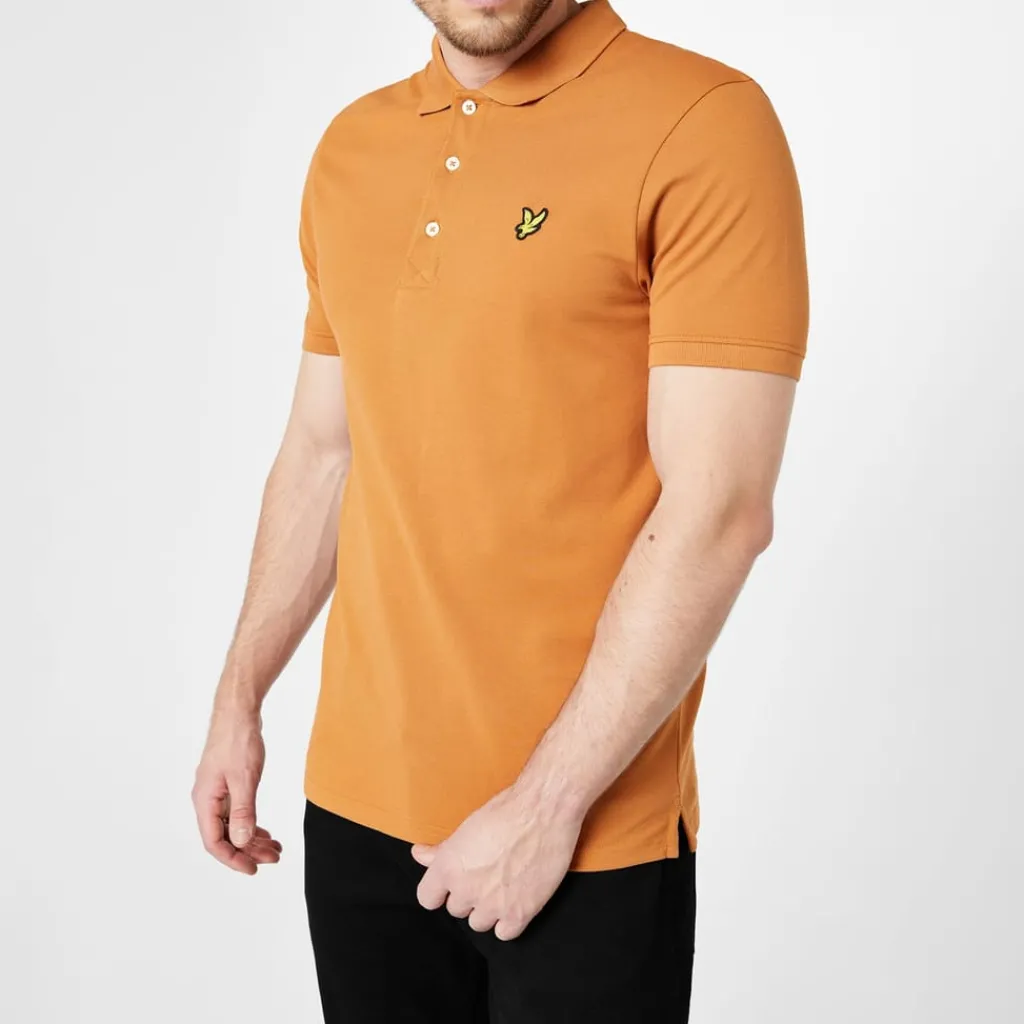 Polo Shirts*Lyle And Scott Short Sleeve Polo Shirt in Yellow