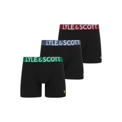 Underwear And Socks*Lyle And Scott Stn Wst Trunks in Black
