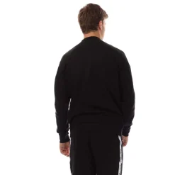Sweatshirts*Lyle And Scott Tape Crewneck Sweatshirt in Black