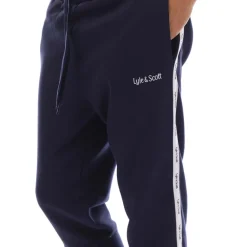 Trousers*Lyle And Scott Tape Joggers in Navy