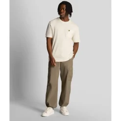 T-Shirts And Vests*Lyle And Scott Textured Stripe T-Shirt in White