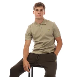 Polo Shirts*Lyle And Scott Tonal Tipped Polo Shirt in Beige