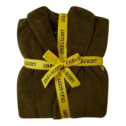 Underwear And Socks*Lyle And Scott Towelling Dressing Gown in Green