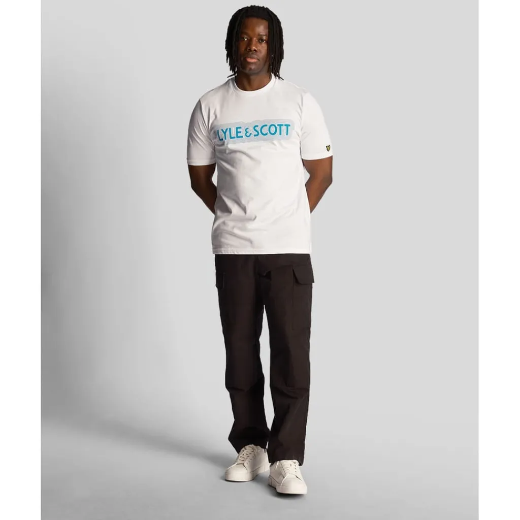 T-Shirts And Vests*Lyle And Scott Vibrations Print T-Shirt in White