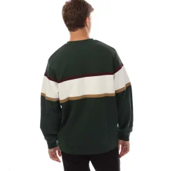 Sweatshirts*Lyle And Scott Volley Stripe Sweatshirt in Green